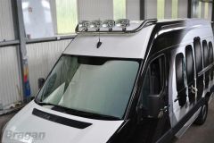 Roof Bar For Vauxhall Opel Movano 2003 - 2010 Stainless Top Spot Lamp Light Bar