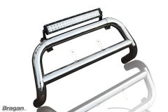 To Fit 2012 - 2016 Isuzu D-max Low Bull Bar EU / EC APPROVED + 7D LED Spot Light Bar