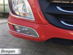 To Fit 2013+ DAF XF 106 Stainless Steel Fog Lamp Chrome Trims