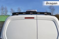 Rear Roof Bar + Beacon + Flush LEDs x5 For 2008 - 2021 Renault Kangoo Black