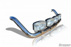 Roof Bar + Clamps + Jumbo Spot Lamps For Citroen Jumper Relay 2014+ Light Bar