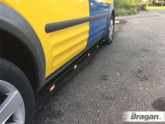 Black Side Bars + Amber LEDs For Mercedes Vito Viano SWB MWB 2014+
