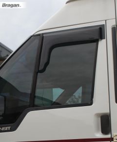 To Fit 2000-2006 Ford Transit MK6 Smoke Window Wind Rain Deflectors - Adhesive