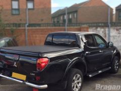 To Fit 2005 - 2015 Mitsubishi L200 Double Cab Tri Fold Soft Tonneau Cover - Short Curved Bed