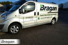 To Fit 2002 - 2014 Opel / Vauxhall Vivaro SWB 2" Black Side Bars