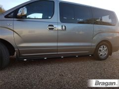 Black Side Bars + Amber LED For Hyundai i800 iLoad iMax 2007+