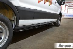 Side Bars + White LEDs For Ford Transit MK8 SWB 2014 - 2021