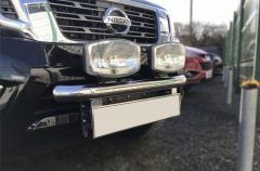 Front Bumper Light Bar + Jumbo Oval Spots For Isuzu D-Max Rodeo 2016 - 2021