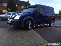 Side Bars + Amber LEDs For Ford Transit  Tourneo Connect SWB 2002 - 2014