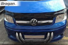 To Fit 2004 - 2010 Volkswagen Transporter T5 Smoked Acrylic Bonnet Guard Shield