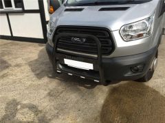 Black Bull Bar Abar For Ford Transit MK8 2014 - 2021