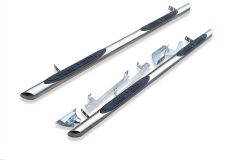 Side Bars + 4 Step Pads + White LEDs For Ford Kuga 2016 - 2019