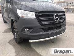 Front Spoiler Bar + Slim LEDs For Mercedes Sprinter 2018+