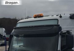 Visor Light Bar BLACK + White Flush LED x7 For Volvo FMX 2013 - 2021 Globetrotter