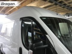 2014+ Fiat Ducato Smoked Window Deflectors - Adhesive