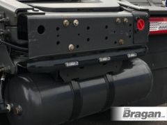 To Fit 2007+ Iveco Stralis Black Steel Chassis Bar + LEDs