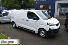 Side Bars BLACK For Vauxhall Opel Vivaro C SWB Compact L1 2019+
