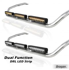 Roof Bar + 17" Night Blazer LED Spot Bars x3 For DAF CF Pre 2014 Day Cab