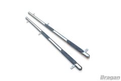 To Fit 2019+ Vauxhall Opel Combo Stainless Steel Side Bar Step Tube Rounded Ends