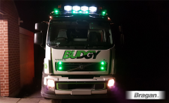 Roof Light Bar A + LEDs + Spots + Amber Beacons + Air Horns + Clamps For Volvo FL 2006+
