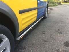 Side Bars For Nissan NV400 2010+ + Amber Flush LEDs x10