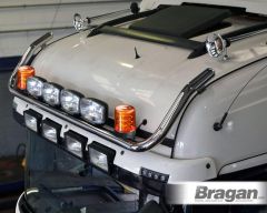 Roof Bar B + Spots + Amber Beacon For Mercedes Actros MP5 2019+ Big Space