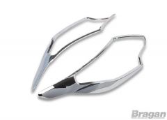 Chrome Head Light Trims For Mitsubishi L200 Triton Strada 2019+