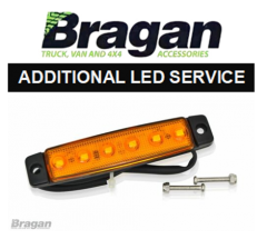 Additional LED Service - 12 / 24v Slim LED Marker Light - AMBER