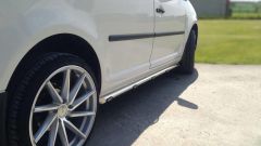 Side Bars + White LEDs For Renault Kangoo 1997 - 2007