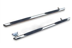 Side Bars Pair + 4 Step Pads For Ssangyong / KGM Grand Musso 2018+