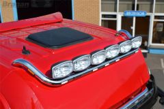 Roof Bar + LEDs + Spots For Mercedes Actros MP5 2019+ Big Space Cab Truck