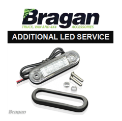 Additional LED Service - 12 / 24v Flush LED Marker Light - RED