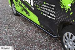 Side Bars - Curved For Citroen Jumpy SWB 2017+ BLACK