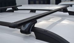 Black Aluminium Locking Cross Bars + T Pieces For Citroen Jumpy 2016+