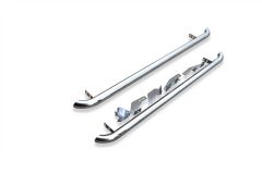 Side Bars + Amber LEDs For Suzuki SX4 S-Cross 2013 - 2021 Chrome Stainless Steel