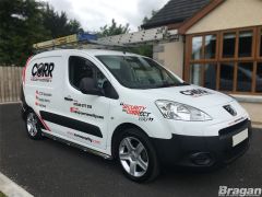 Side Bars + White LEDs For 2008 - 2016 Citroen Berlingo