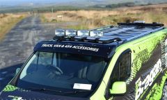 Black Roof Light Bar B + Clamps + LEDs + LED Spots For Citroen Jumper Relay 2014+