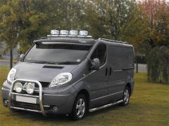 Roof Bar + LEDs + Jumbo Spot Lamps For Renault Trafic 2014 - 2022