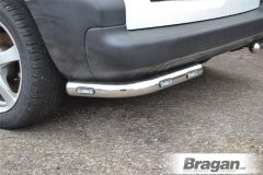 Rear Corner Bars + LEDs For Vauxhall Opel Combo E 2019 - 2023