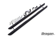 Black Stainless Steel 3" Side Bars For Peugeot Partner Rifter 2019+
