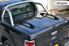 Solid Hard Tonneau Cover Top Rails For Ford Ranger 2006 - 2012 Short - BLACK