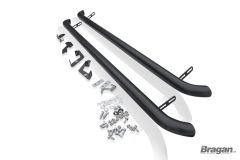 Side Bars For Vauxhall Opel Combo E 2019 - 2023 CURVED - Type B - BLACK