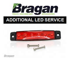 Additional LED Service - 12 / 24v Slim LED Marker Light - RED