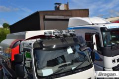 Roof Light Bar - BLACK + LEDs x3 + LED Spots x4 For DAF LF 2014+