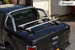 Hard Tonneau Cover Top Rails + Cross Bars For Mazda BT-50 2016+ Short - BLACK