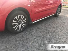 Side Bars For Peugeot Partner 2019 - 2023 with Mudflaps