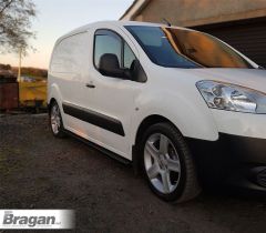 Side Bars For 2008 - 2016 Citroen Berlingo BLACK