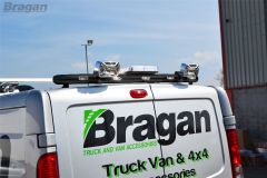 Rear Roof Bar BLACK + Multi-Function LEDs + Beacon + Spots For LDV Maxus V80