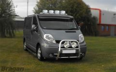 Roof Bar A + Jumbo LED Spot Light + LEDs for Fiat Ducato 2007 - 2014 Front Low