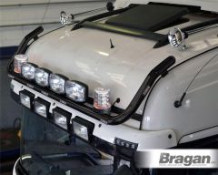 Roof Bar + LED + Spot + Clear Beacons + Air Horns For MAN TGS Low -BLACK